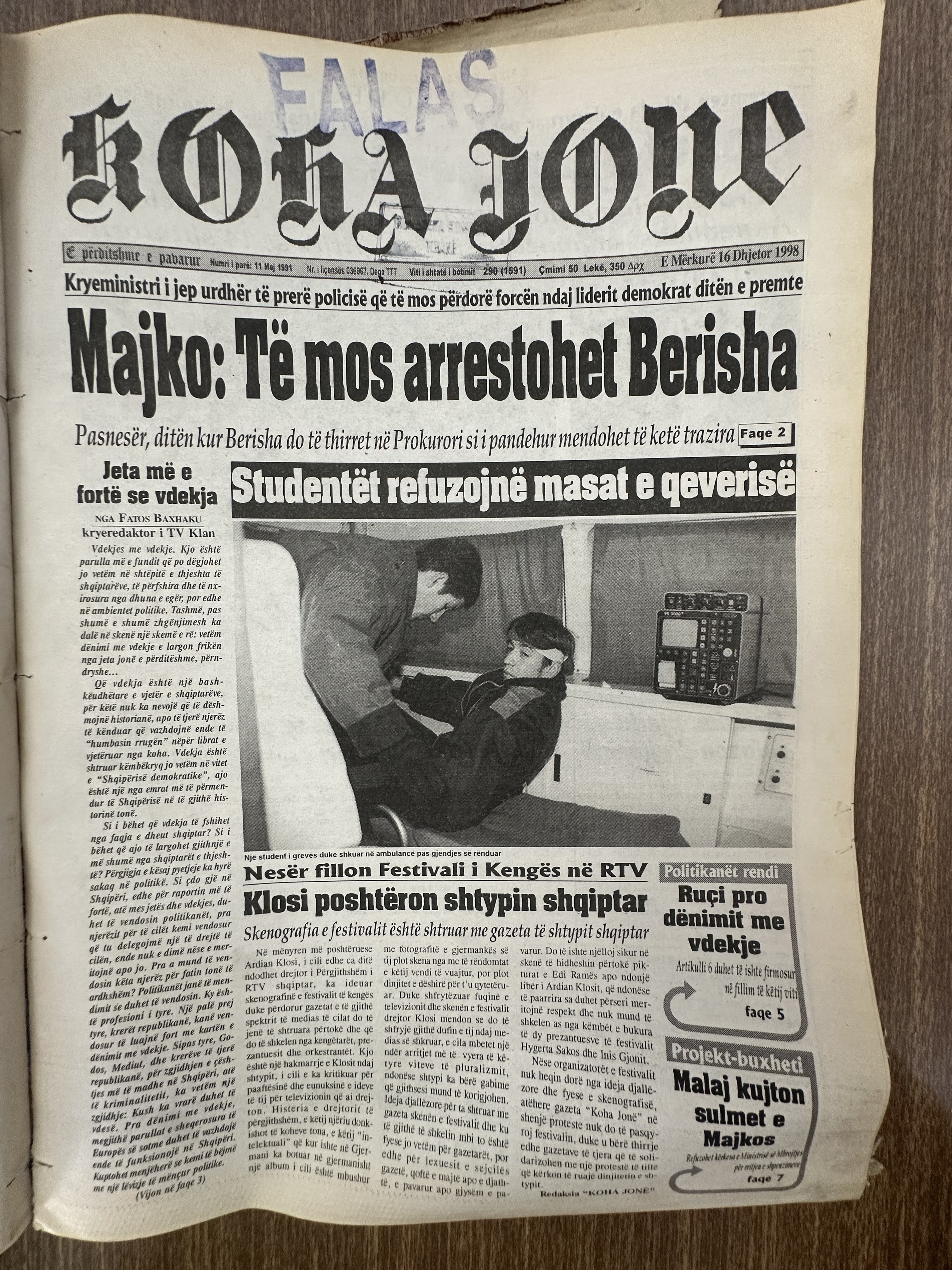 Koha Jonë 1998-02-16